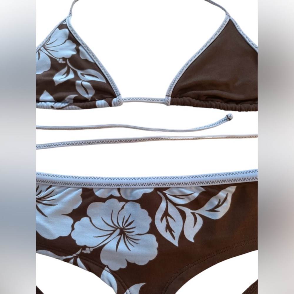 Y2K Tropical Hibiscus Print Bikini Set - Picture 15 of 15